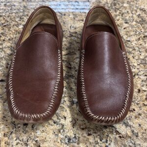 Johnston Murphy Classic Brown Leather Loafers 9.5